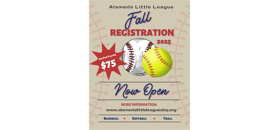 Fall Registration NOW OPEN